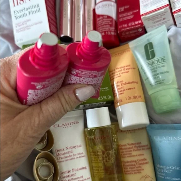 Clarins TRAVEL size Skincare Collection Bundle